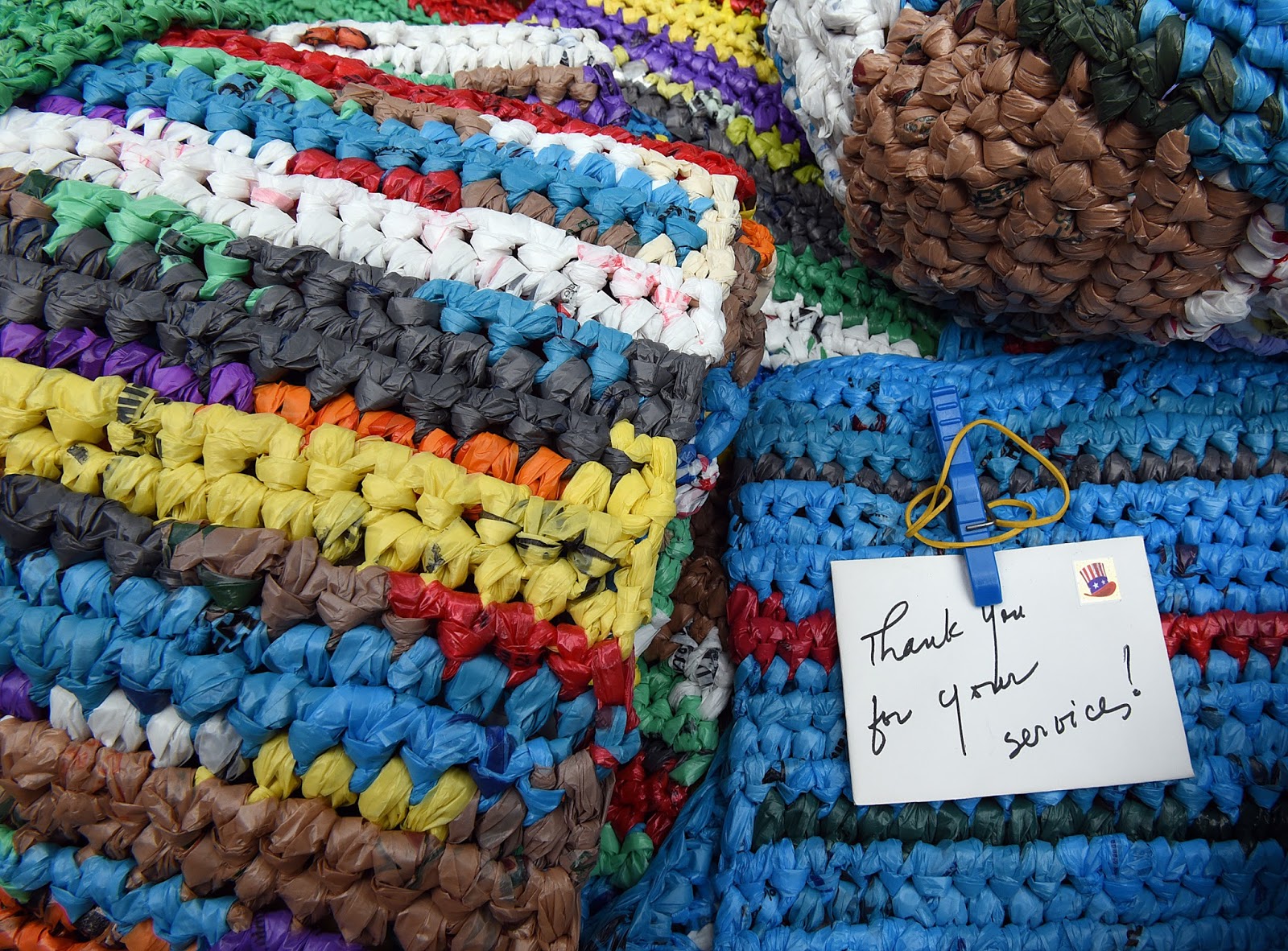Recycled Plastic Bag Baskets And Mats Ahoy Comics