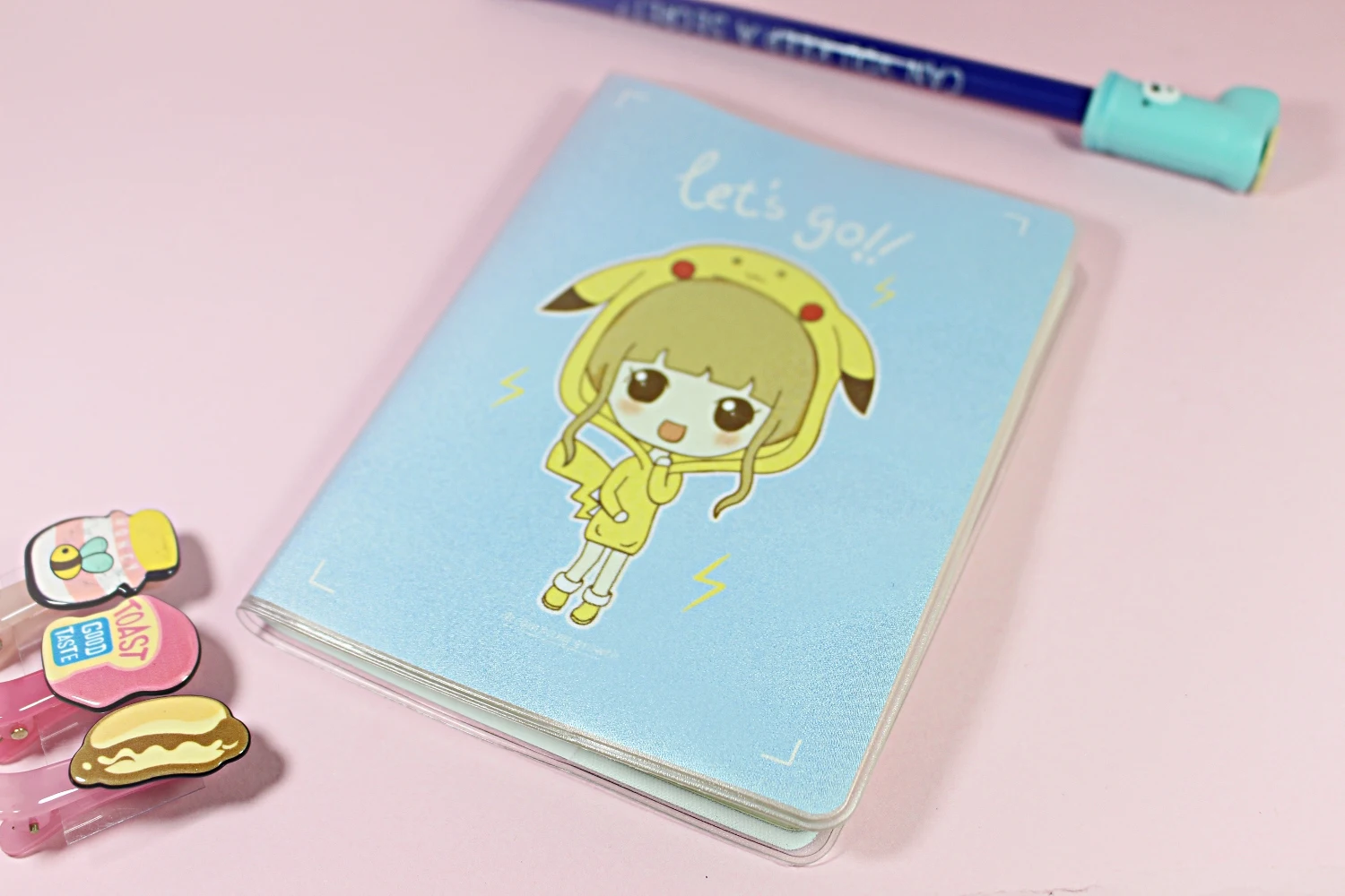 close-up of the Let's Go Mini Notebook