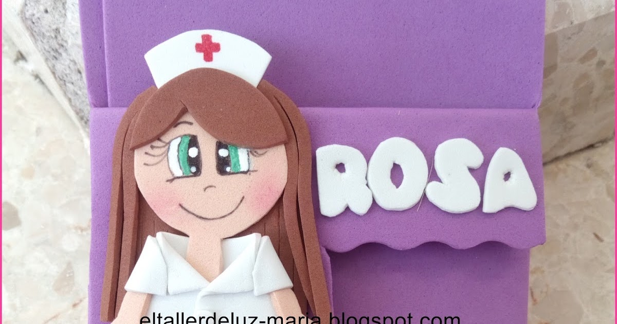 EL TALLER DE LUZ MARIA: SALVABOLSILLO DE ENFERMERA EN GOMA EVA