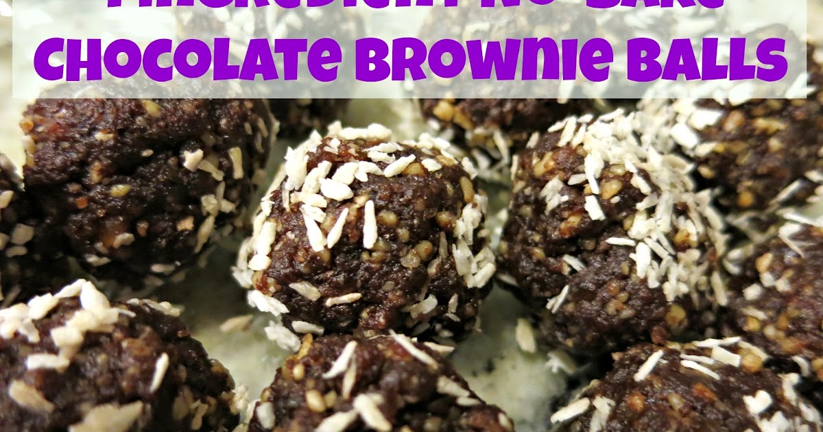 The Healthy Sooner: Four Ingredient No-Bake Chocolate Brownie Balls