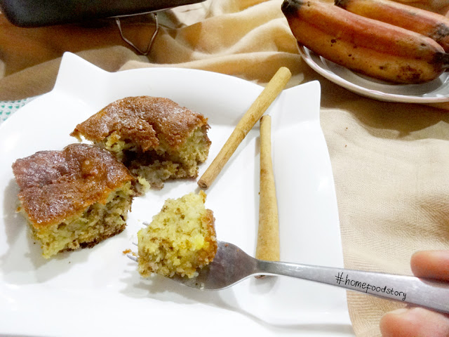 Kue Pisang Niken Basic dengan Madu Lemon Mentega ||  homefoodstory.blogspot.com