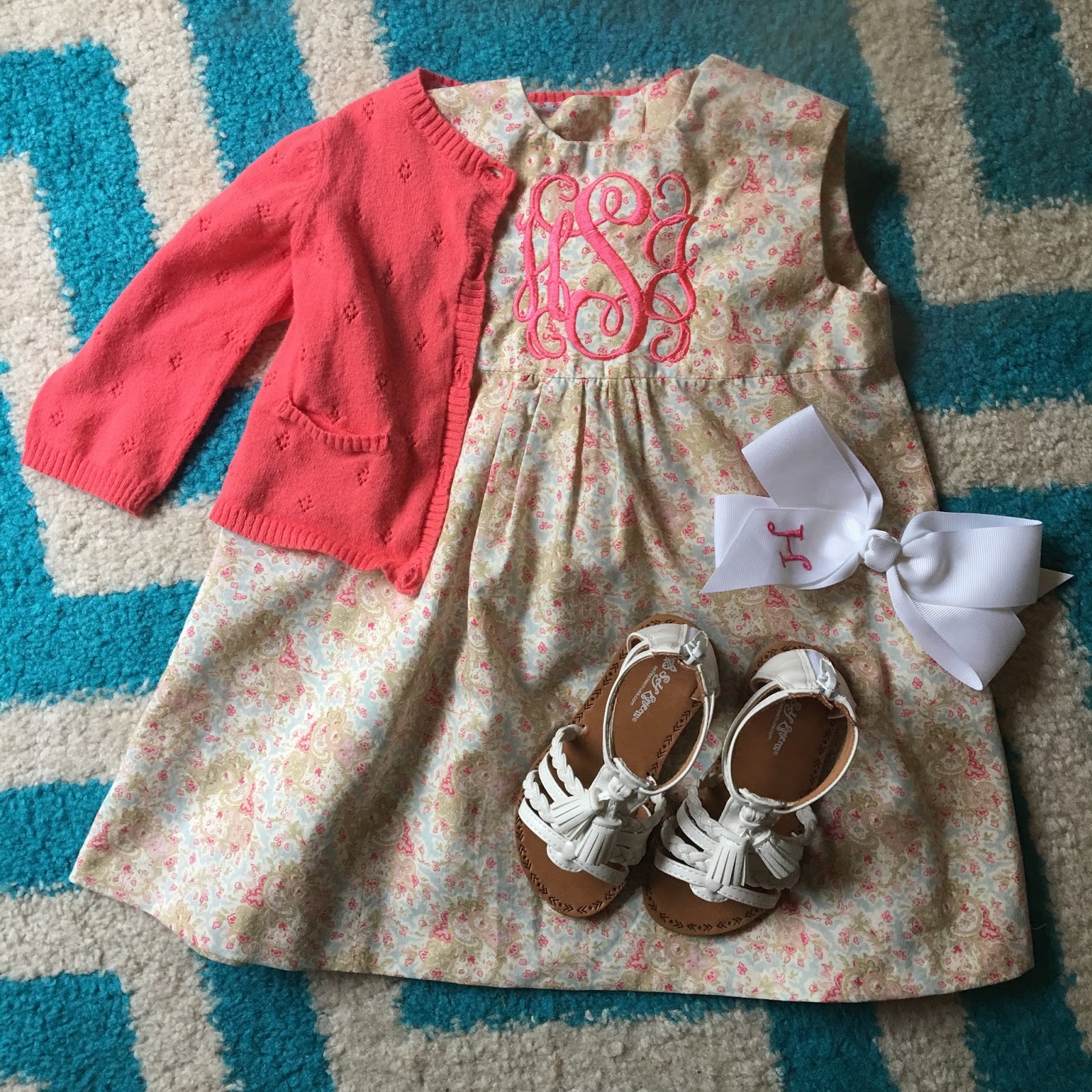 Marla, Plain and Small Handmade + Embroidered Easter Dress