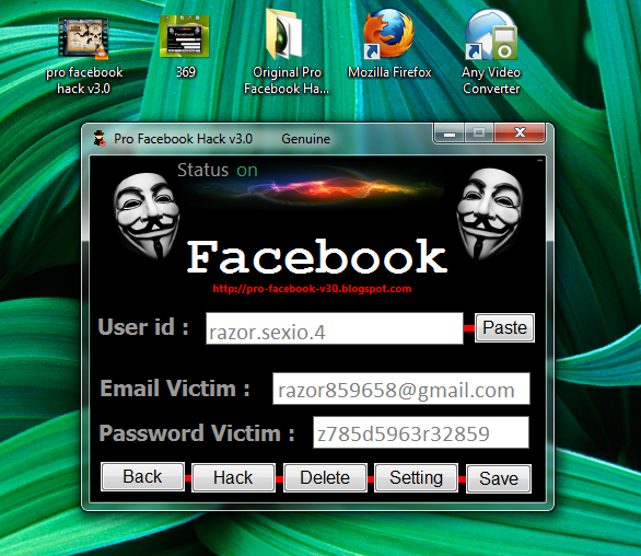 Free hacking Tools: Pro Facebook Hack v3.0 "Genuine" By Farid