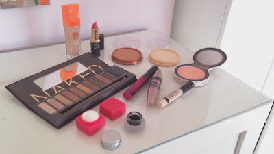 all of the products I use in my everyday makeup routine