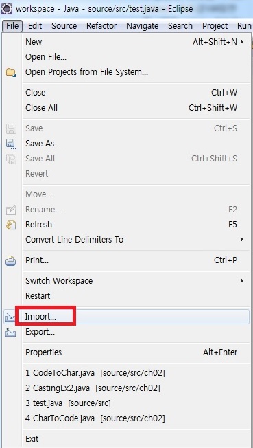 자바의정석: Eclipse Color Themes / http://www.eclipsecolorthemes.org/