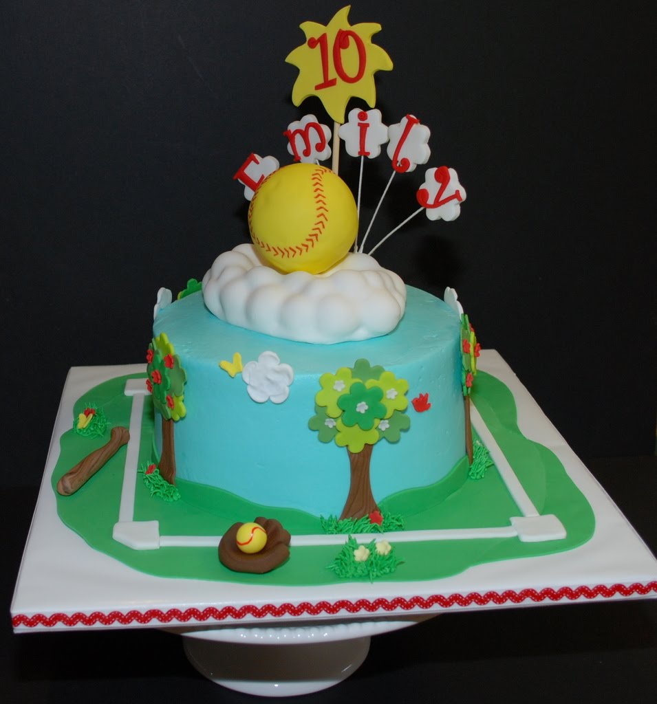 The Bakery Next Door Softball Birthday Cake