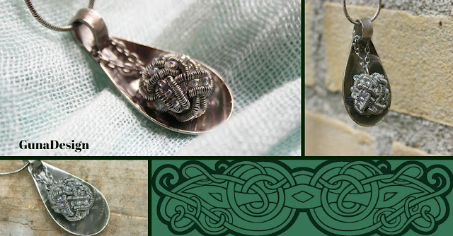 gunadesign guna andersone Celtic Knot Pendant from Vintage Spoon