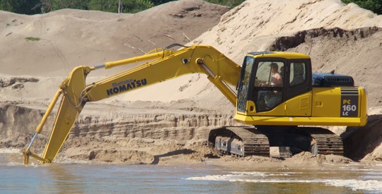 Extração de areia