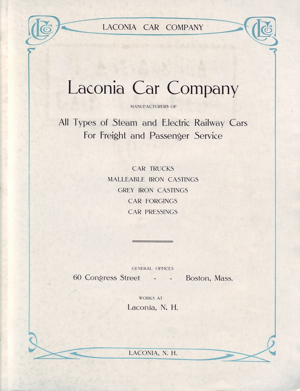 News From The Naugy Laconia Car Works