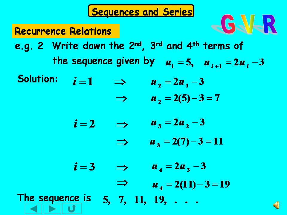 Examples Of Sequences And Series