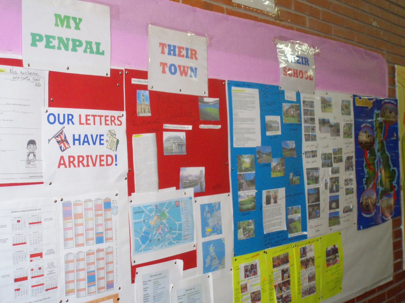 INGLÉS 2º CICLO: LOS PANELES DEL PASILLO