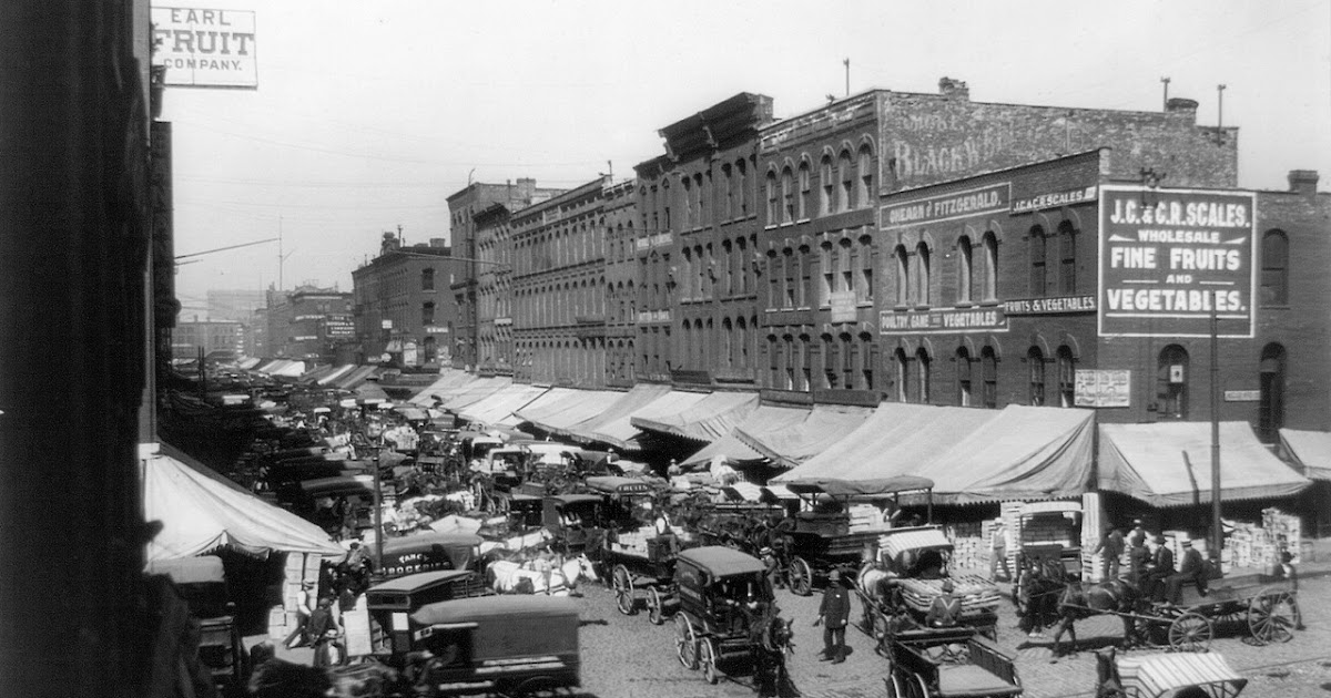 Vintage Photographs of South Water Street, Chicago From the Late 19th