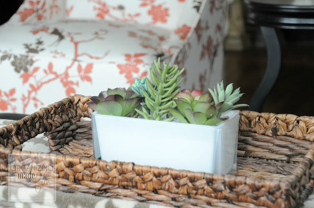 Updated living room of Organizing Made Fun's home tour Updated living room of Organizing Made Fun's home tour