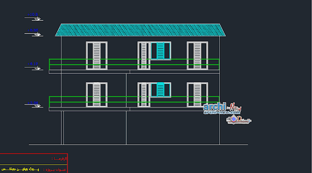 Duplex Residential Project in AutoCAD 