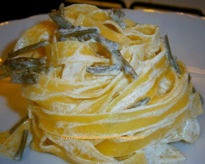 tagliatelle al limone con asparagi