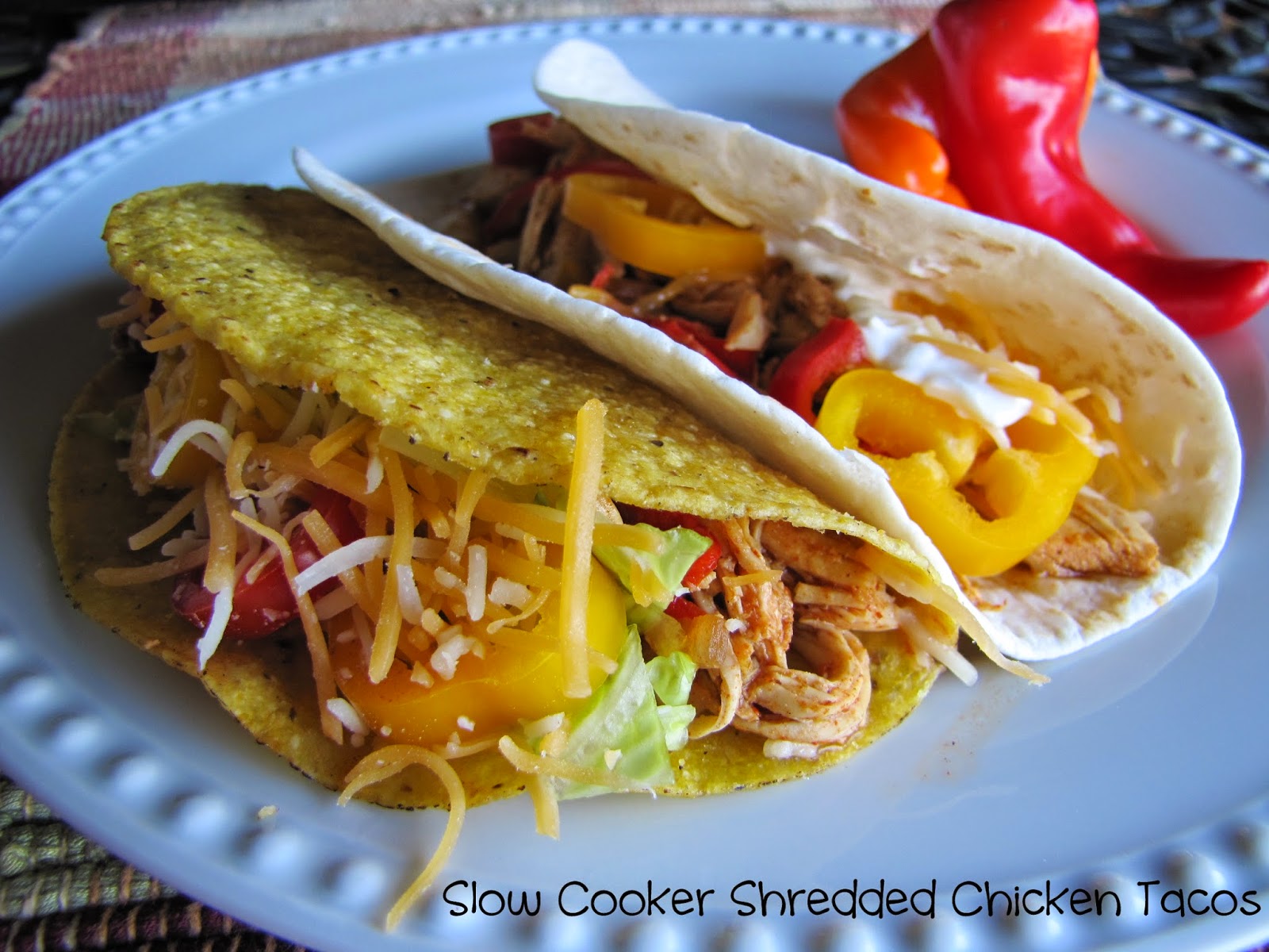 Big Mama's Home Kitchen: Slow Cooker Shredded Chicken Tacos