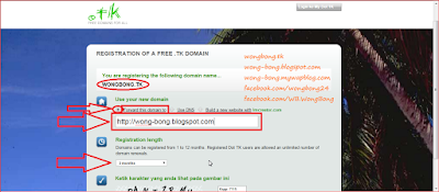 Forwarding url Cara mendaftarkan dan mendapatkan nama domain gratis diDOT TK