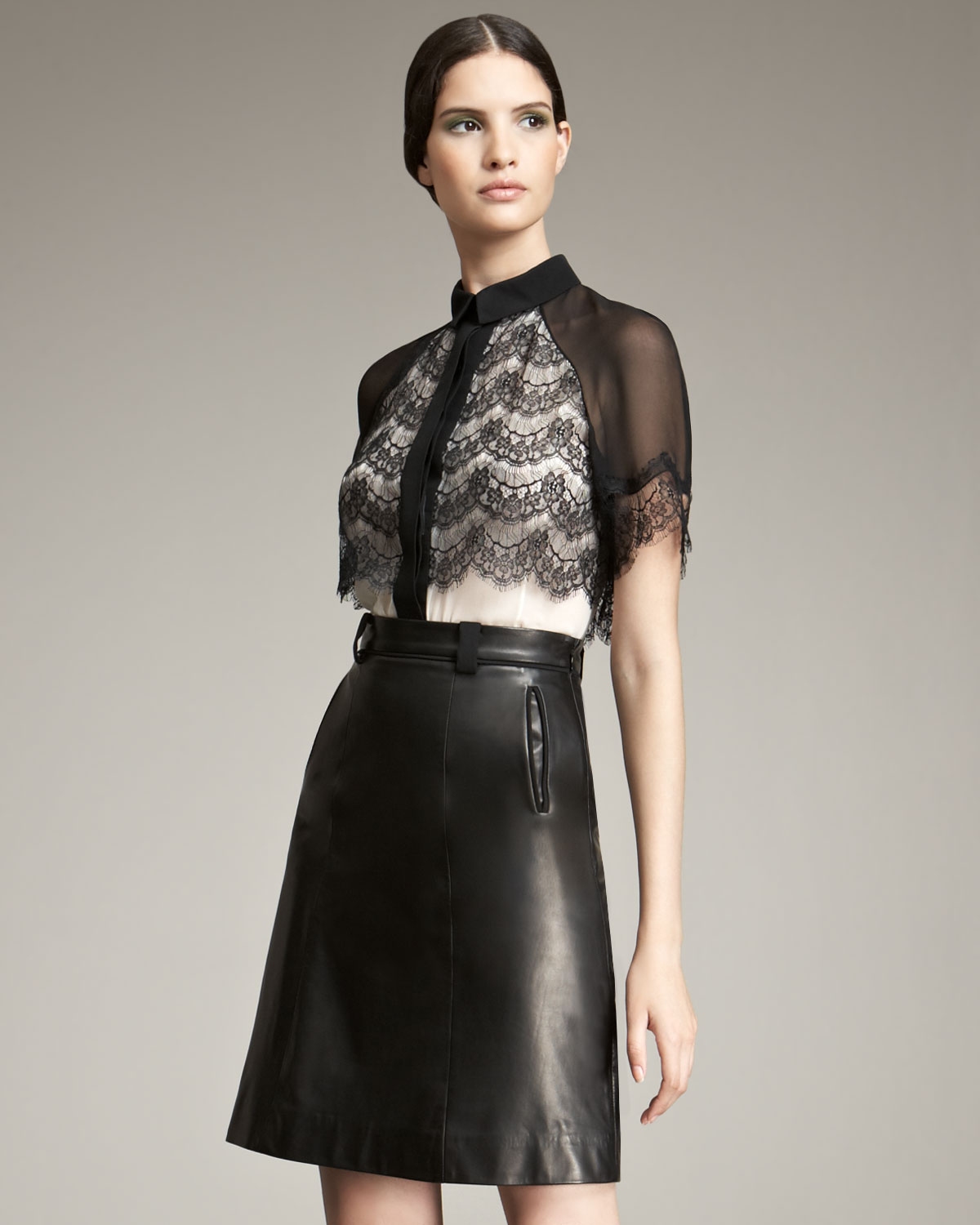 Brainy Mademoiselle: Leather Skirt