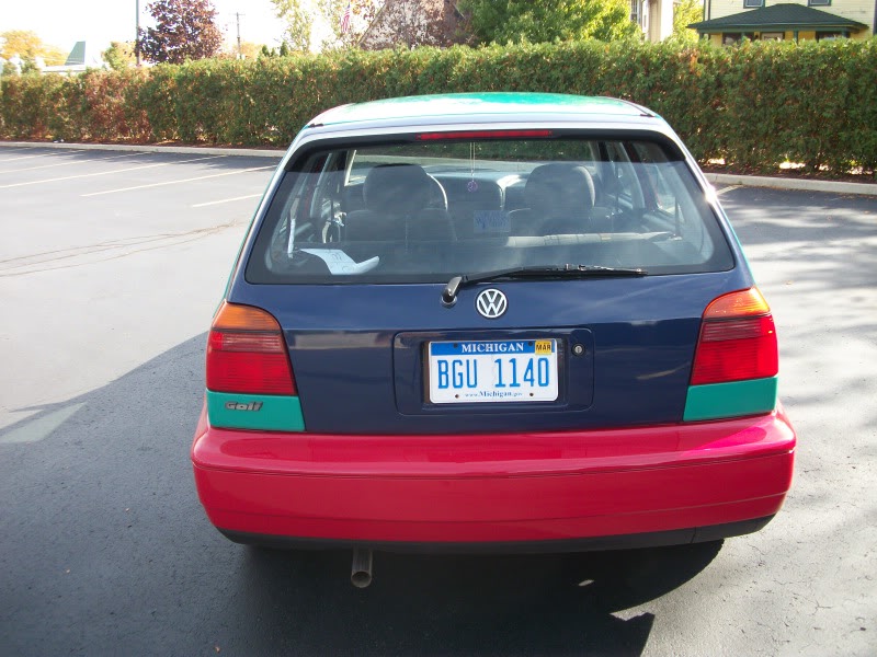 Just A Car Geek: 1996 Volkswagen Golf Harlequin Edition ...