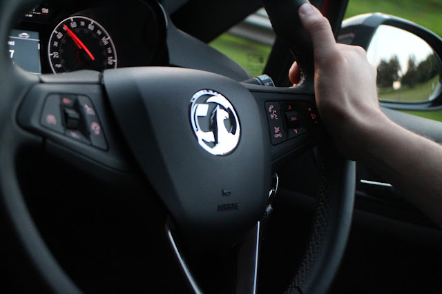 Vauxhall car interior - driving