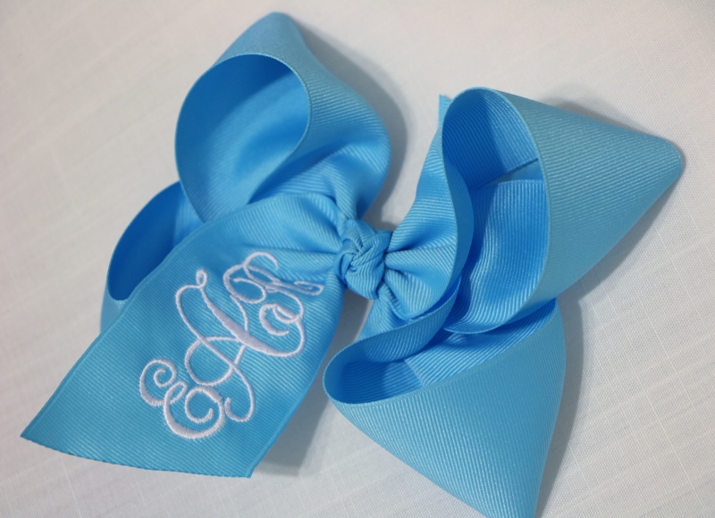 Mini Korker Hair Bows More Elegant Monogrammed Hair Bow