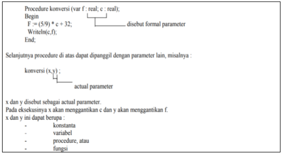 Function dan Procedure PASCAL Function dan Procedure PASCAL