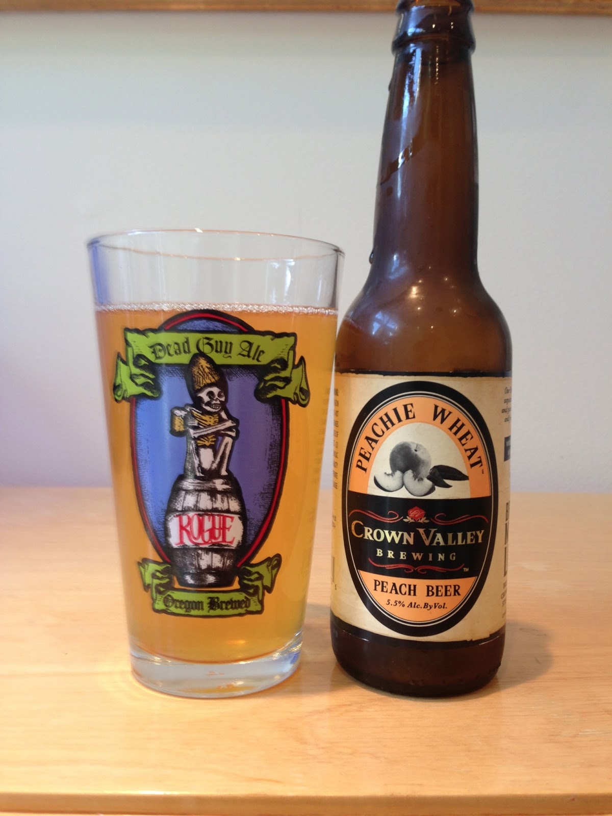 The Best Beer Blog Crown Valley Brewing Peach Wheat Peach Beer