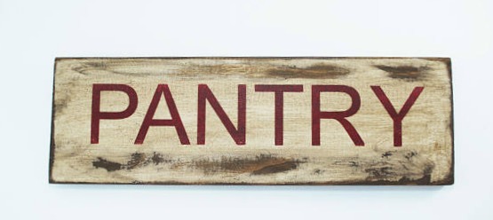 rustic pantry sign on Etsy Homeroad