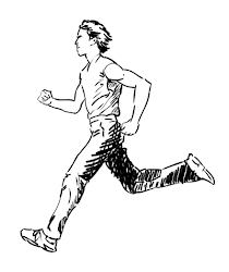 running draw person drawing step sketch clipart run pencil left workout comic clip bodybuilding schedule saturday