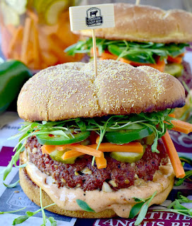 Love the bright flavors of a Bahn Mi sandwich but you're craving a juicy burger? Why not combine the best of both worlds with this crazy, out of this world Bahn Mi Burger? #sandwich #Burger #bahnmi #beef #bbq #grilling #recipe | bobbiskozykitchen.com Love the bright flavors of a Bahn Mi sandwich but you're craving a juicy burger? Why not combine the best of both worlds with this crazy, out of this world Bahn Mi Burger? #sandwich #Burger #bahnmi #beef #bbq #grilling #recipe | bobbiskozykitchen.com