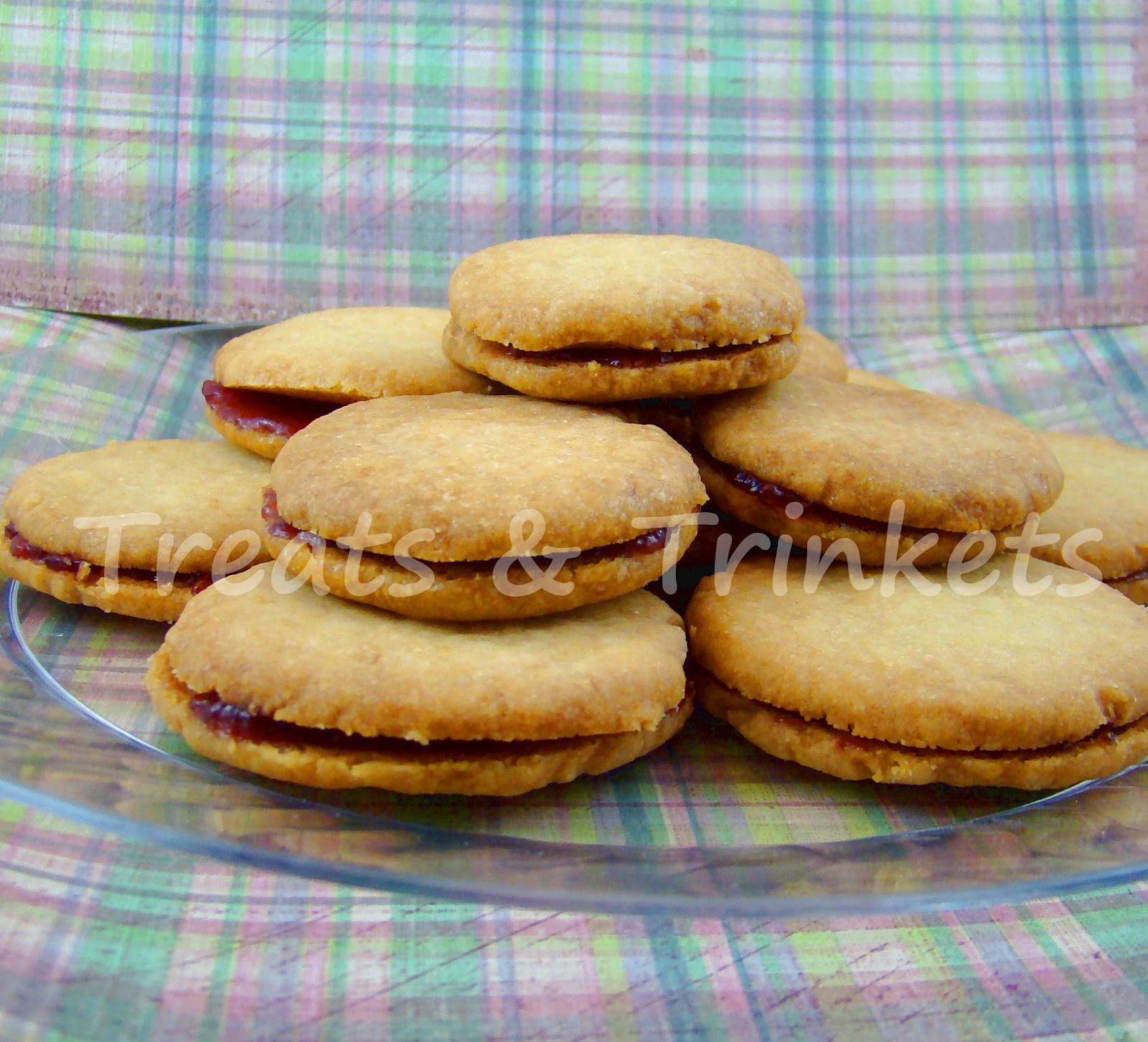 Treats & Trinkets Lemon Shortbread Cookies with Raspberry Filling