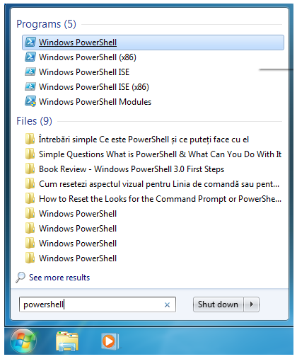 Windows'ta PowerShell'i başlatmanın 9 yolu (yönetici dahil) 3 powershell 3