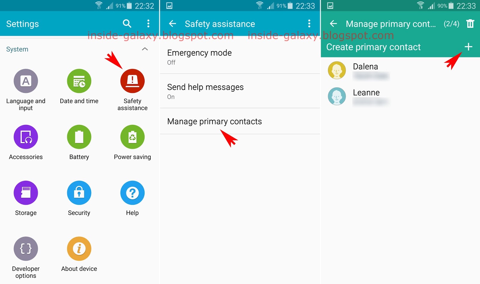 Inside Galaxy Samsung Galaxy S5 How to Manage Primary Contacts in