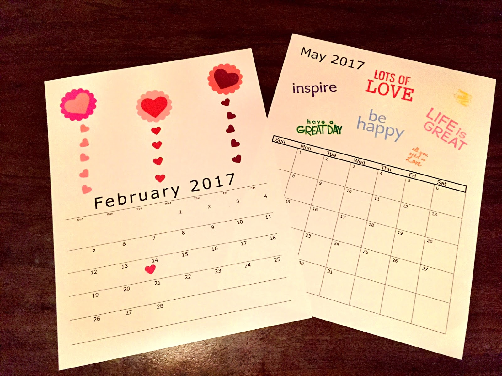 Paperwhite Creations DIY Fridge Calendar
