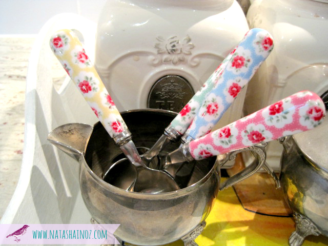 #Coffee Time ~ My New Beverage Station-Cath Kidston spoons image