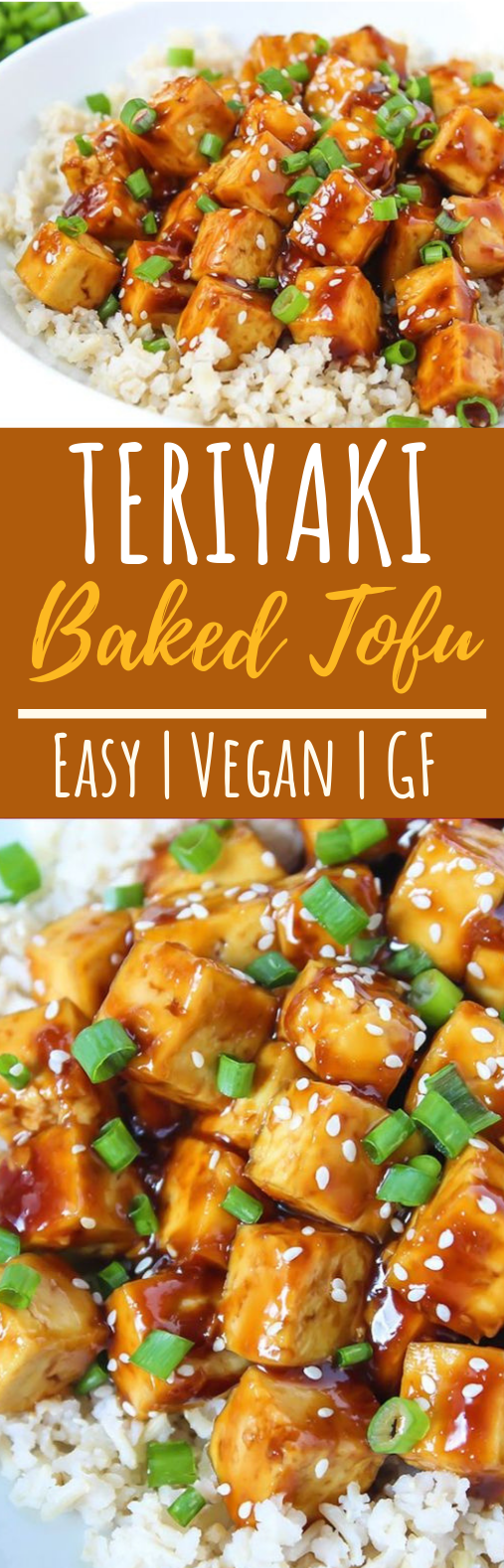 Teriyaki Baked Tofu #sidedish #vegan