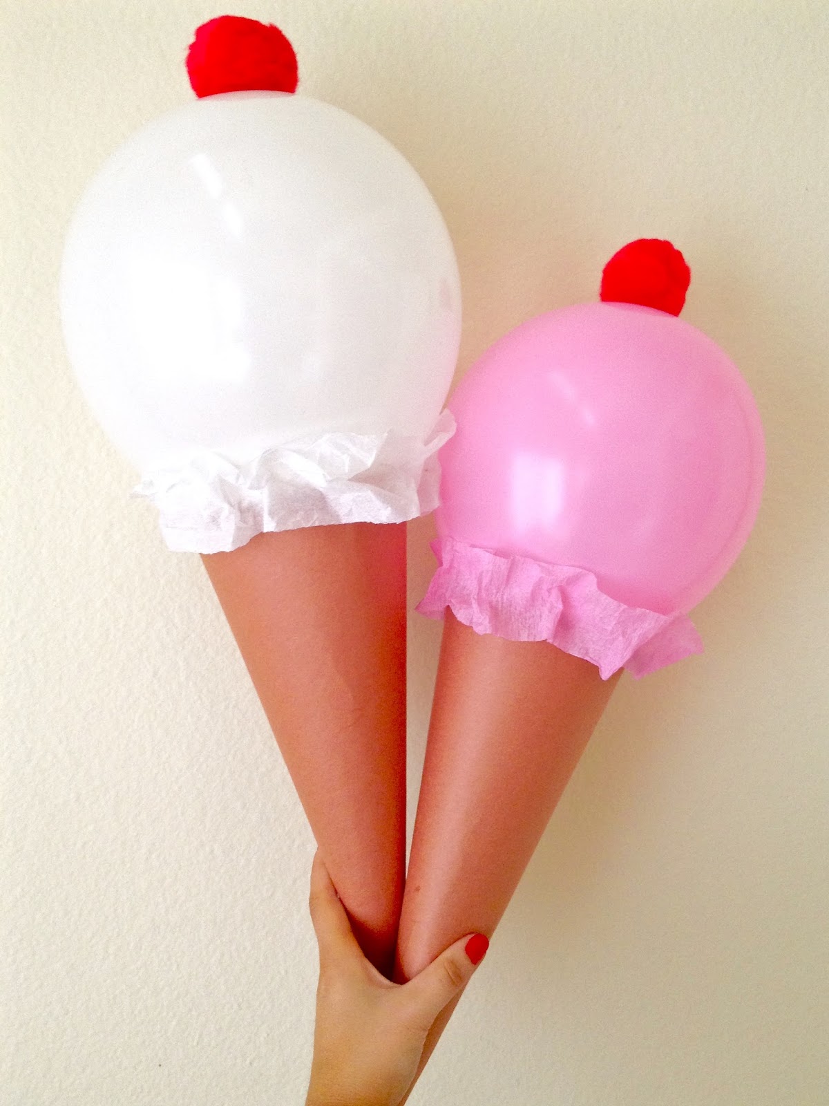 {VIDEO) DIY Ice Cream Cone Balloons for Birthday Parties & Summer Fun