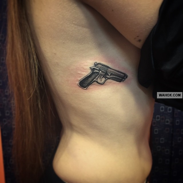 Gambar Tattoo 3D Tembak Terbaru Di Dada, Punggung, Paha, Leher, Betis, Paling Keren