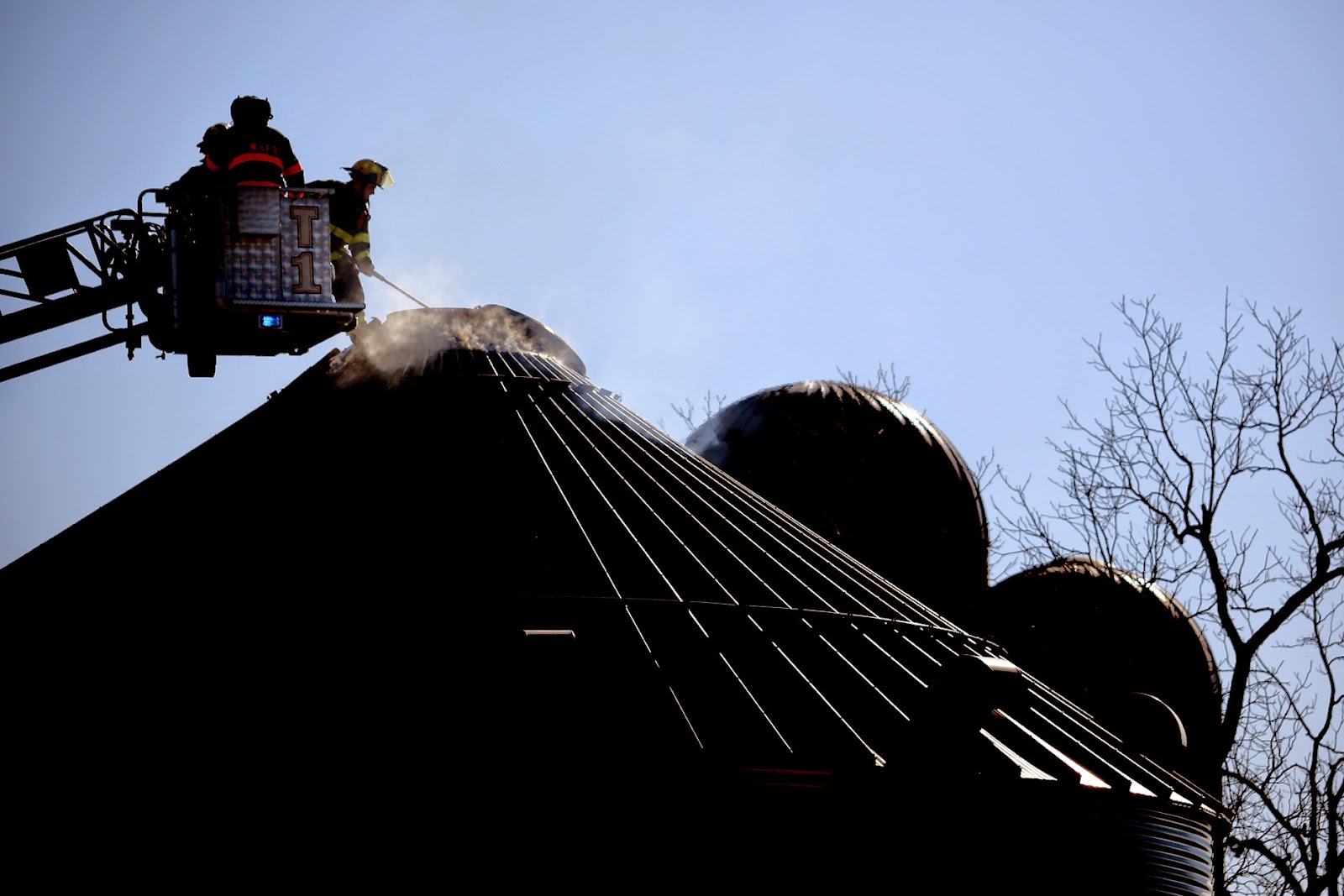 John Lovretta Photography Grain Bin Fire