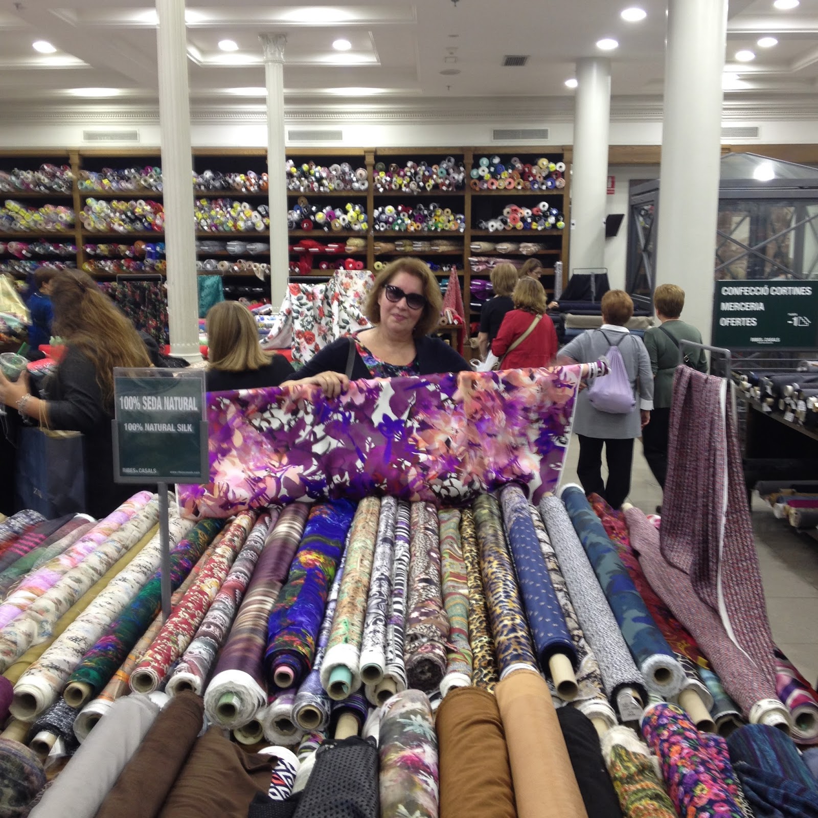 Foxgloves and thimbles Fabric shopping in Barcelona, tourist edition