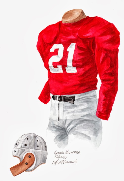 Heritage Uniforms and Jerseys and Stadiums - NFL, MLB, NHL, NBA, NCAA, US  Colleges: University of Georgia Bulldogs Football Uniform and Team History