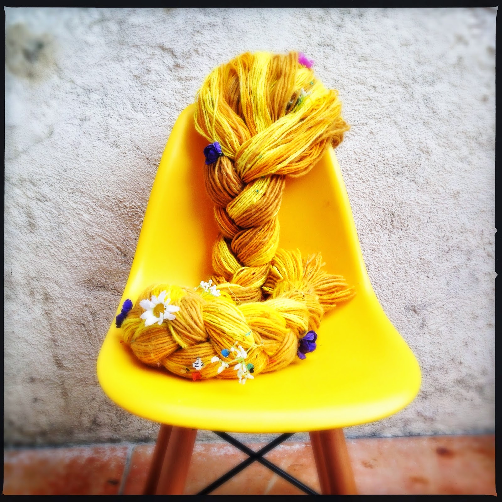 DIY : la perruque de Raiponce en laine 