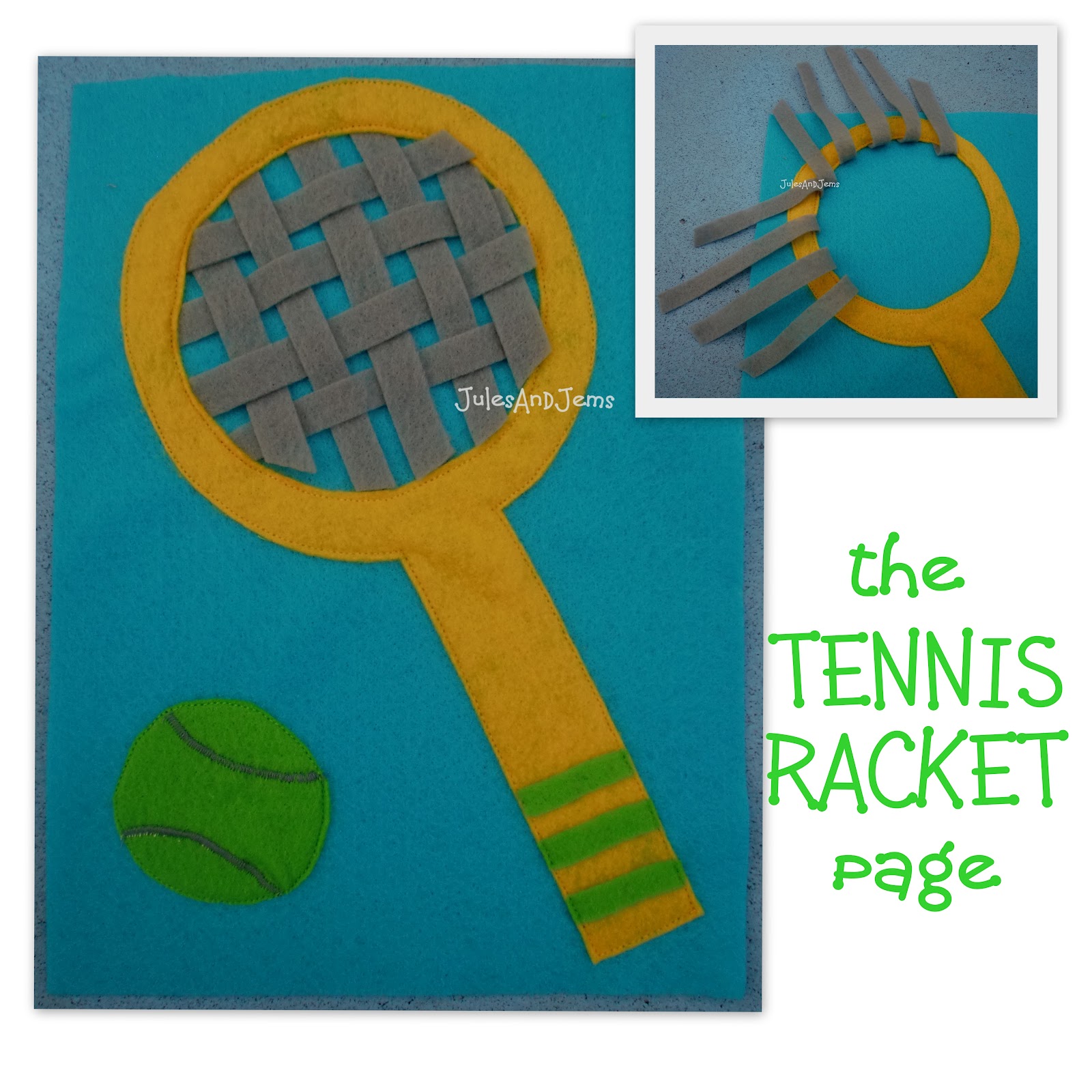 Jules And Jems the TENNIS RACKET page