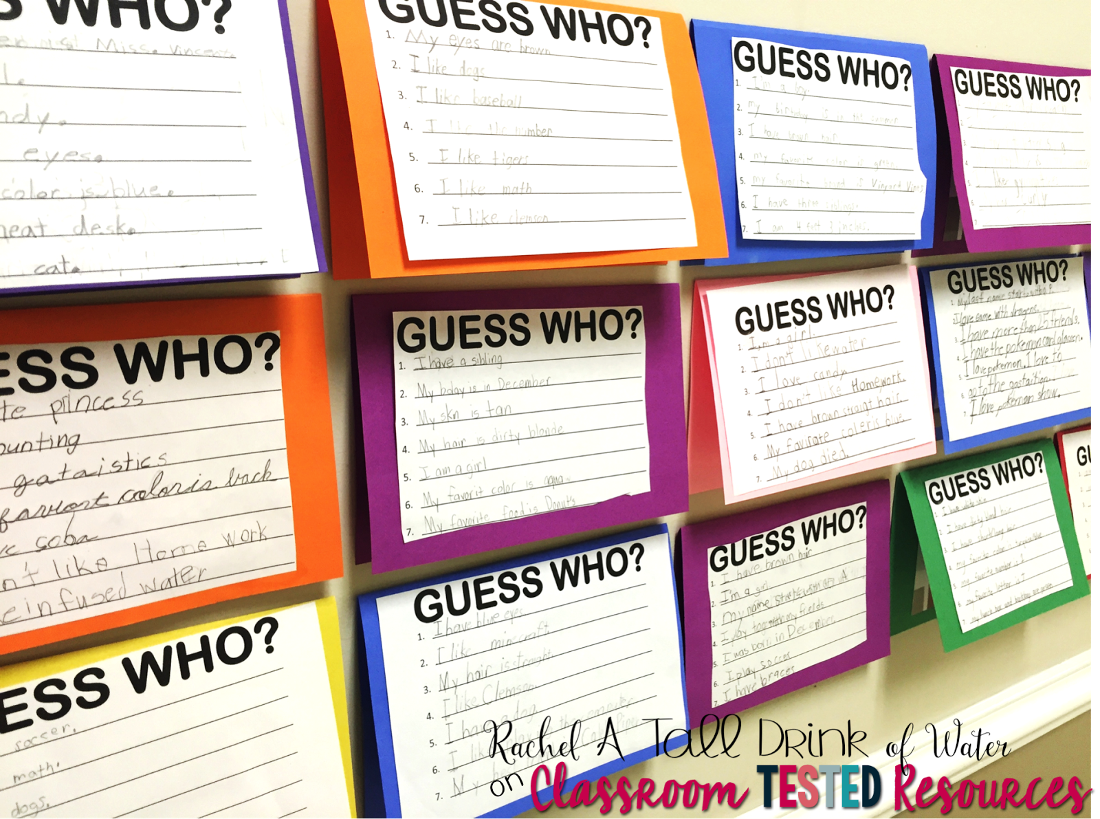 Guess Who? Open House Writing Idea | Classroom Resources
