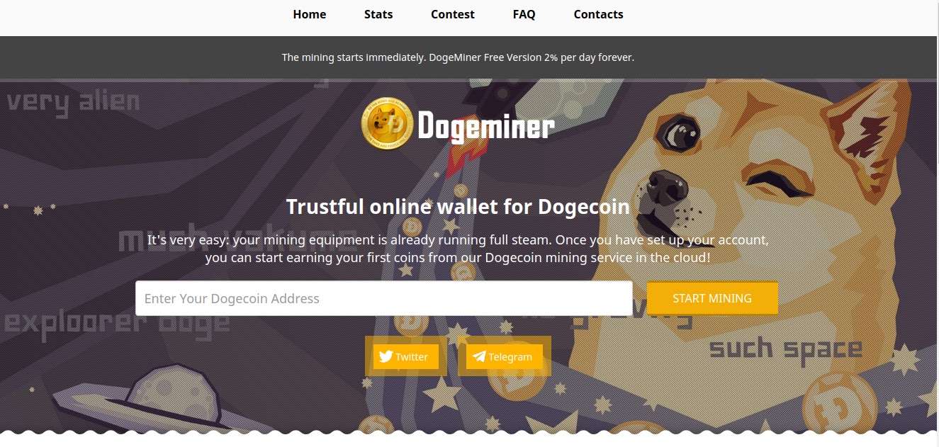 Cara Mining Dogecoin Di Dogeminer Noob Bitcoin