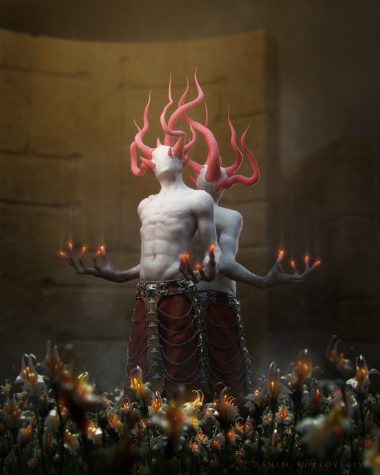 As sombrias e surreais ilustrações com toques de terror de Daniil Kozlovsky Daniil Kozlovsky artstation ilustrações fantasia arte conceitual terror surreal sombrio infernal