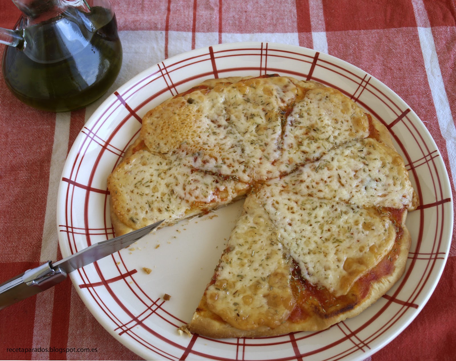 Receta para dos Concurso "Cocina con Uno de Dos" Pizza manchega