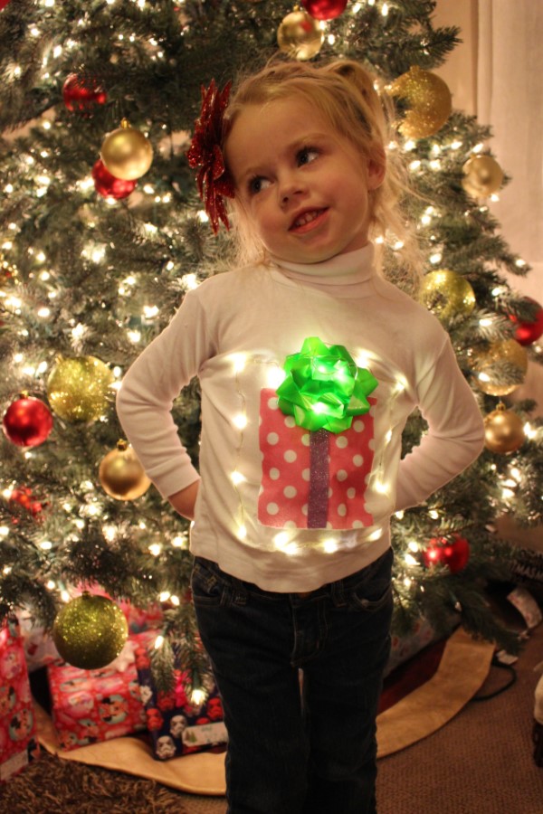 Utah County Mom: No-Sew Ugly Christmas Light Up Sweaters for Kids