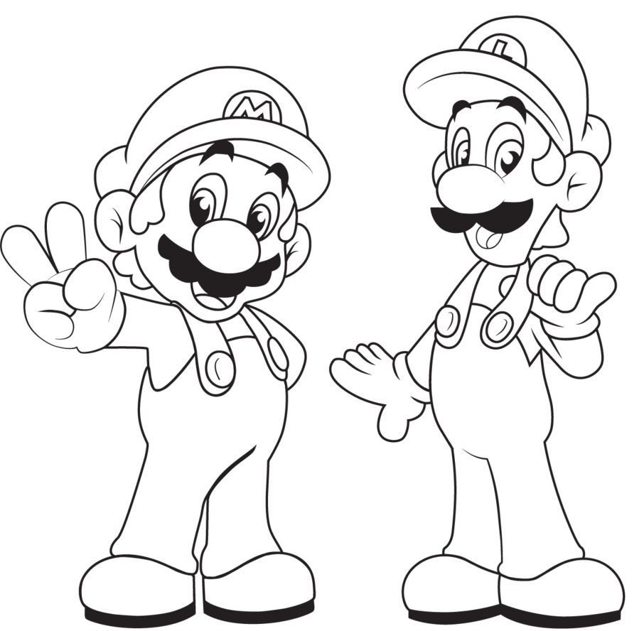 Mario Brothers Coloring Pages - Coloring Pages