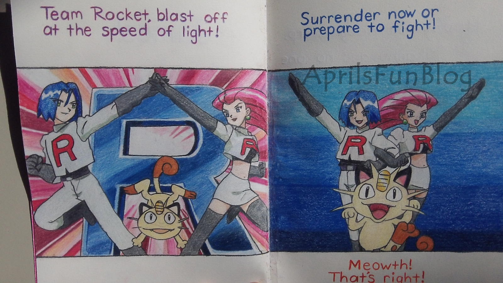 April's Fun Blog Team Rocket Motto Birthday Card
